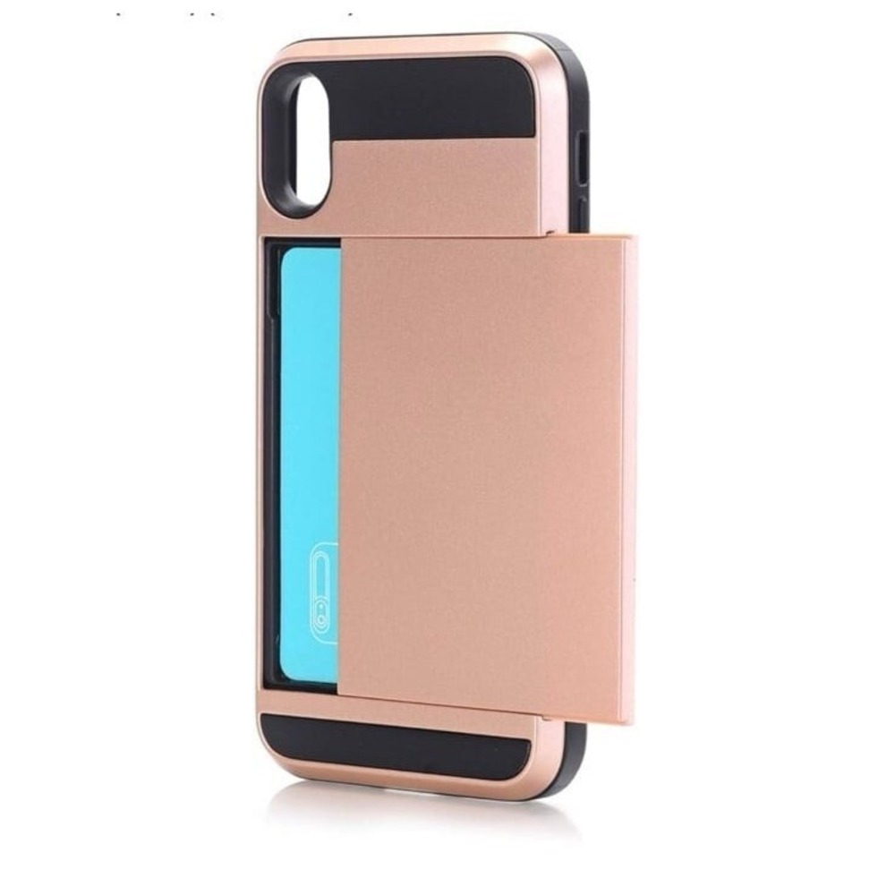Leather Phone Case for iPhone 14Pro Shockproof Leather Case Cover (C087) (Rose G